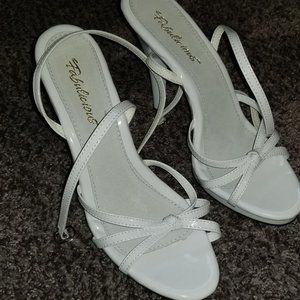 🍂3 for $25🍂White Heel Ankle Wrap Dress Shoe